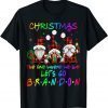 Official Christmas 2021 Let's Go Branson Brandon Gnome Christmas T-Shirt