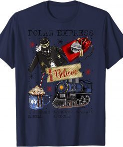 Christmas North Pole Polar Express All Abroad Xmas T-Shirt