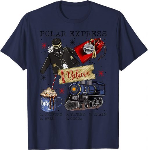 Christmas North Pole Polar Express All Abroad Xmas T-Shirt