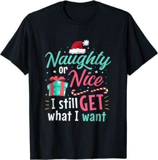 Classic Naughty or Nice List Christmas Stocking Stuffer Gifts T-Shirt