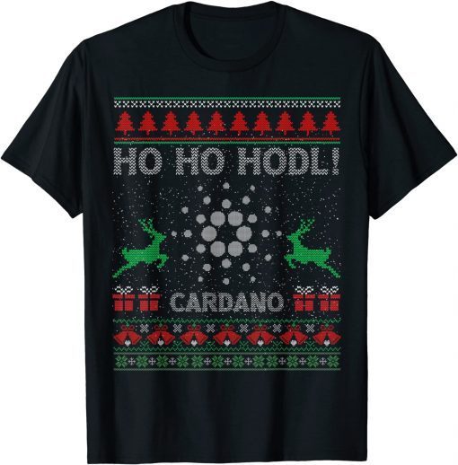 Ugly Sweater Christmas Cardano ADA Coin HODL Crypto Token 2022 T-Shirt