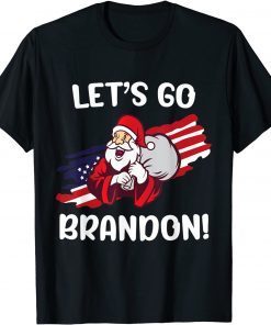 Let's Go Branson Brandon Conservative Santa Claus Christmas Gift Tee Shirts