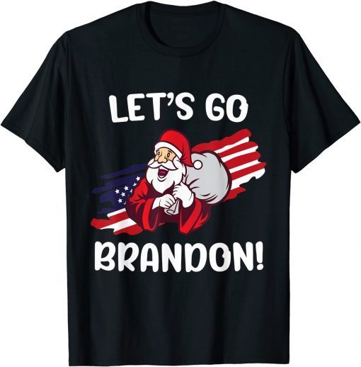 Let's Go Branson Brandon Conservative Santa Claus Christmas Gift Tee Shirts