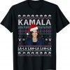 Santa Kamala Ugly Christmas Sweater Meme KamalaLaLaLa T-Shirt