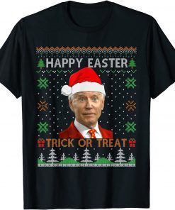 Happy Easter Hlw Funny Joe Biden Christmas Ugly T-Shirt