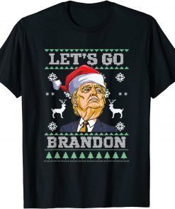 Let's Go Brandon Trump Christmas Sweater Funny TShirt