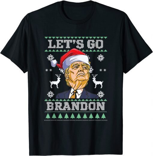 Let's Go Brandon Trump Christmas Sweater Funny TShirt