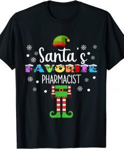 Santa's Fav Elf Pharmacist Christmas for Men and Women Unisex T-Shirt
