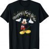 2022 Disney New Year's Mickey Mouse Happy New Year Portrait T-Shirt