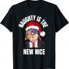 Naughty Is The New Nice Funny Trump Christmas Cigar Holiday 2022 T-Shirt