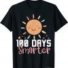 100 Days Smarter Happy 100 Days Of School Rainbow Classic Shirt