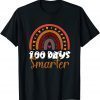 100 Days Smarter Happy 100th Day Of School Rainbow Classic T-Shirt