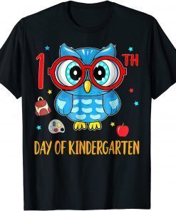 Cute Owl 100th Day Of Kindergarten 100 Days Smarter Classic T-Shirt