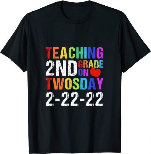 Teaching 2nd Grade on Twosday 2-22-2022 Math Teacher Classic T-Shirt