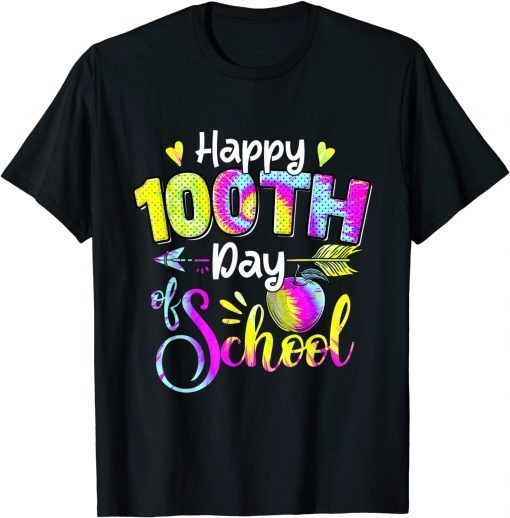 Tie Dye 100 Days of School 100th Day of School Teacher Classic T-Shirt