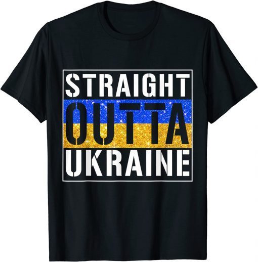 Straight Outta Ukraine Support I Stand With Ukraine Vintage T-Shirt