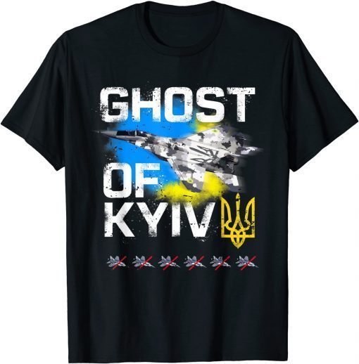 GHOST OF KYIV Ukraine Fighter Jet Gift T-Shirt
