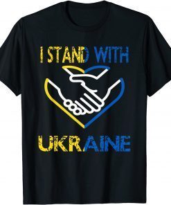 Support Ukraine I Stand With Ukraine Ukrainian Flag 2022 T-Shirt