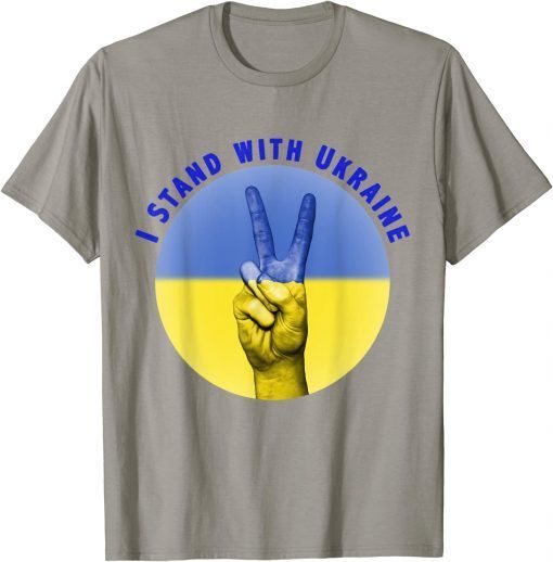I Stand with Ukraine Ukrainian Flag Ukrainians Puck Futin Tee Shirts