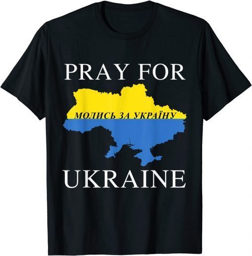 Classic Pray For Ukraine No War In Ukraine T-Shirt