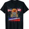 TShirt USA American and Canada Flag Freedom Convoy 2022 Trucker