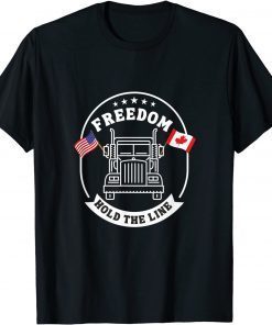 Classic Truckers Freedom Convoy 2022 Trucker Tshirt for USA & Canada T-Shirt