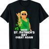 Make St Patricks Day Great Again Funny Trump Salt Shamrocks Tee Shirts