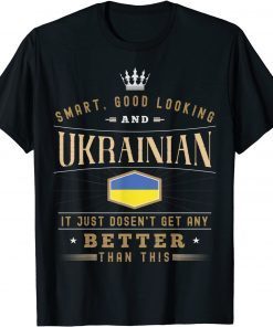 T-Shirt Ukraine Flag Souvenirs for Ukrainians Men & Women