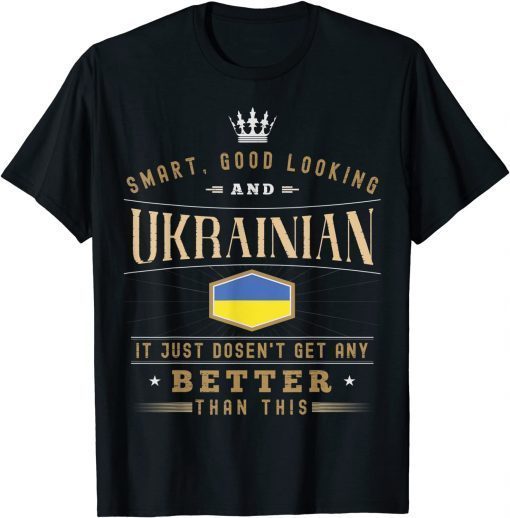 T-Shirt Ukraine Flag Souvenirs for Ukrainians Men & Women