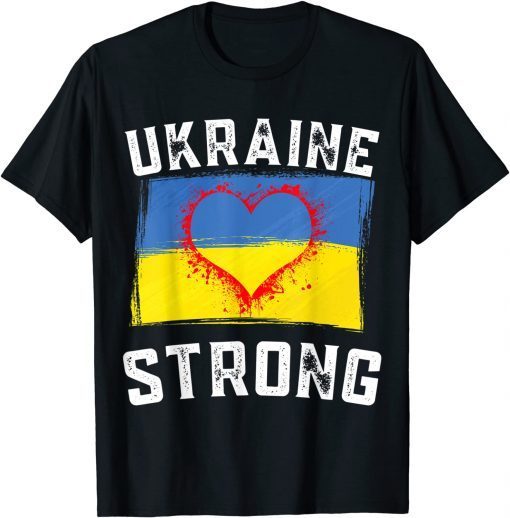 I Support Ukraine Strong Pray For Ukraine Flag Free Ukraine Gift Shirt
