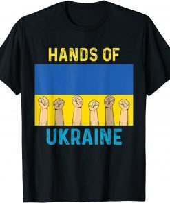 Hands Off Ukraine Flag Vintage Ukraine Support Tee Shirts