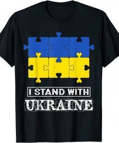 Autism Awareness Ukrainian Strong Mom Support Ukraine Lover T-Shirt