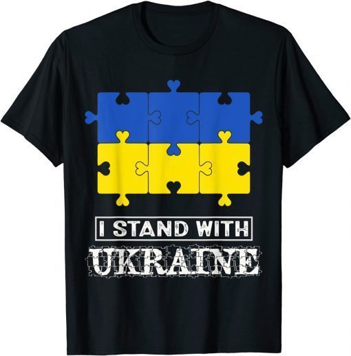 Autism Awareness Ukrainian Strong Mom Support Ukraine Lover T-Shirt