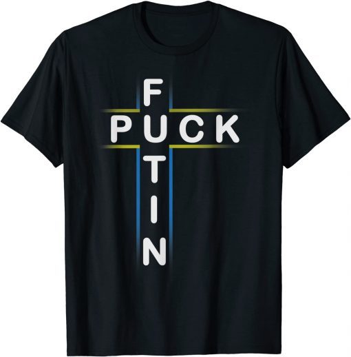 Fuck Futin Meme I Stand With Ukraine Ukrainian Lover support T-Shirt