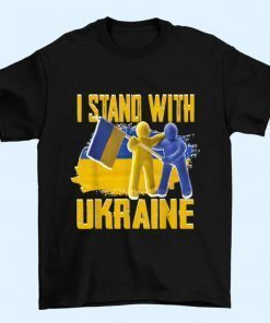 I Stand with Ukraine, Ukrainian Flag, Support Ukraine T-Shirt