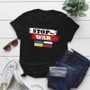 Save Russia and Stop The War, I Support Ukraine I Stand With Ukraine Ukrainian Flag 2022 T-Shirt