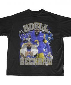 Odell Beckham Light Distressed Rams Los Angeles T-Shirt