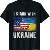 Support Ukraine I Stand With Ukraine Ukrainian Flag Us Classic Shirt