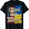 vintage Ukrainian Lover, I Stand With Ukraine Cool Us Flag Gift Shirt