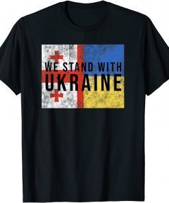 GeorgianUkrainian flag flag friendly countries Unisex Shirt