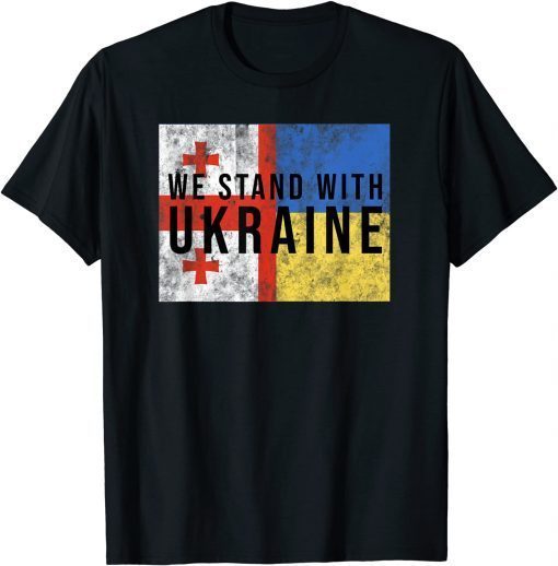 GeorgianUkrainian flag flag friendly countries Unisex Shirt