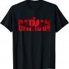 The Batman Crimson Drawn Bat Logo Classic T-Shirt