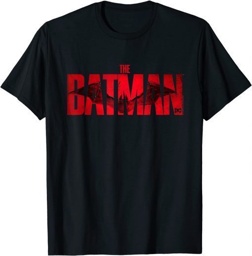 The Batman Crimson Drawn Bat Logo Classic T-Shirt