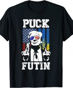 Puck Futin Trump Tee I Stand With Ukraine Ukrainian Lover Tee Shirts