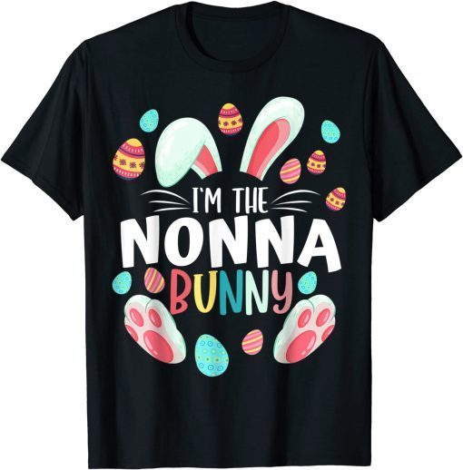 Family Matching NONNA Bunny Graphic Easter Costume Funny T-Shirt