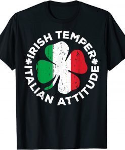 T-Shirt Irish Temper Italian Attitude St Patrick's Day 2022