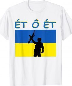 S0S Ukrainians Vietnamese Language Support Ukraine Flag 2022 T-Shirt