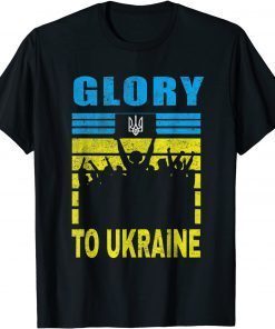 T-Shirt Glory To Ukraine Stand With Ukraine Ukrainian Slava Ukraini