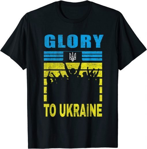 T-Shirt Glory To Ukraine Stand With Ukraine Ukrainian Slava Ukraini