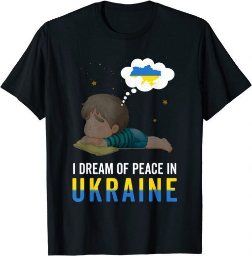 I Support Ukraine Flag for Kids and Toddlers Peace Classic T-Shirt